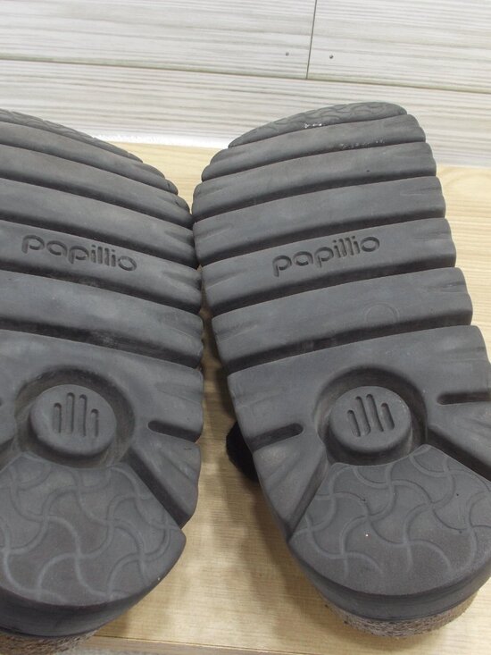 Birkenstock Boston Papillio Chunky Suede Leather Shoes Women's 8 Narrow Fit - Picture 5 of 5